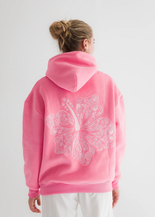 "Hawaii Hibiscus" Sonic Pink Hoodie