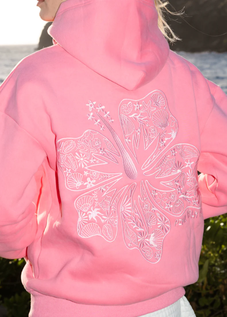 "Hawaii Hibiscus" Sonic Pink Hoodie