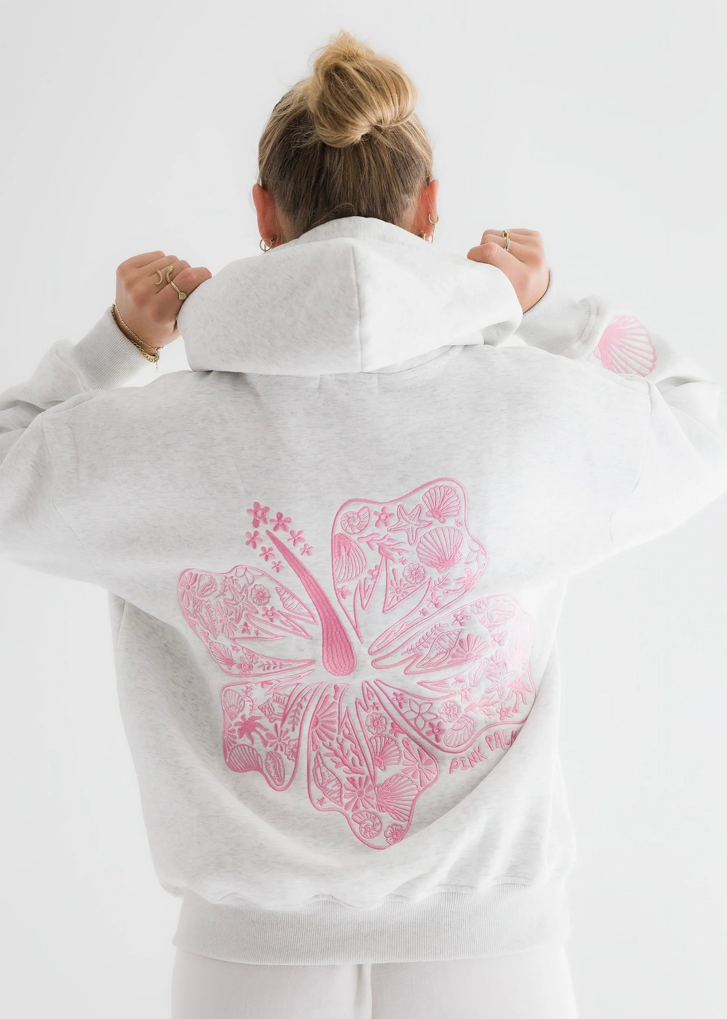 "Hawaii Hibiscus" Heather Cloud Hoodie