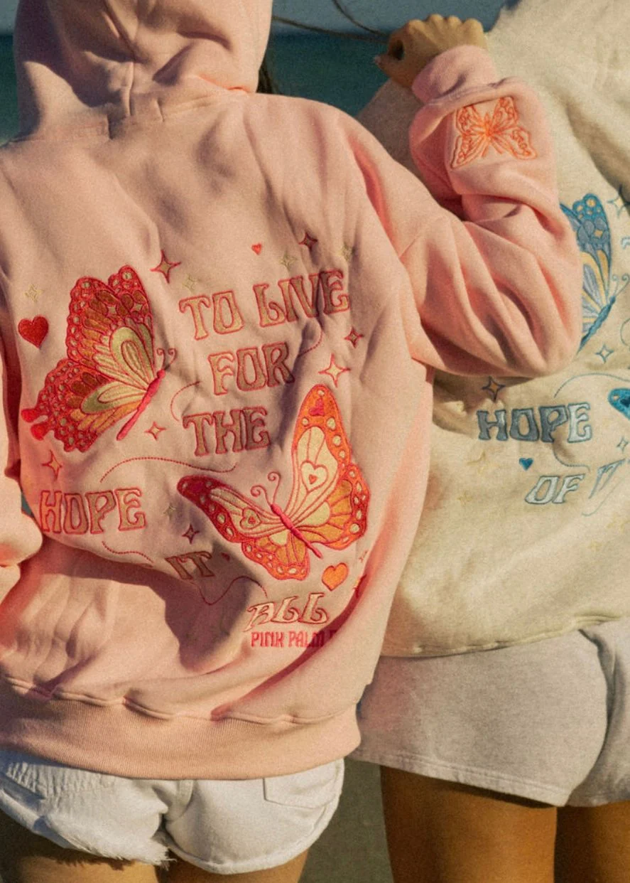 "To Live For the Hope of it All" Pink Hoodie